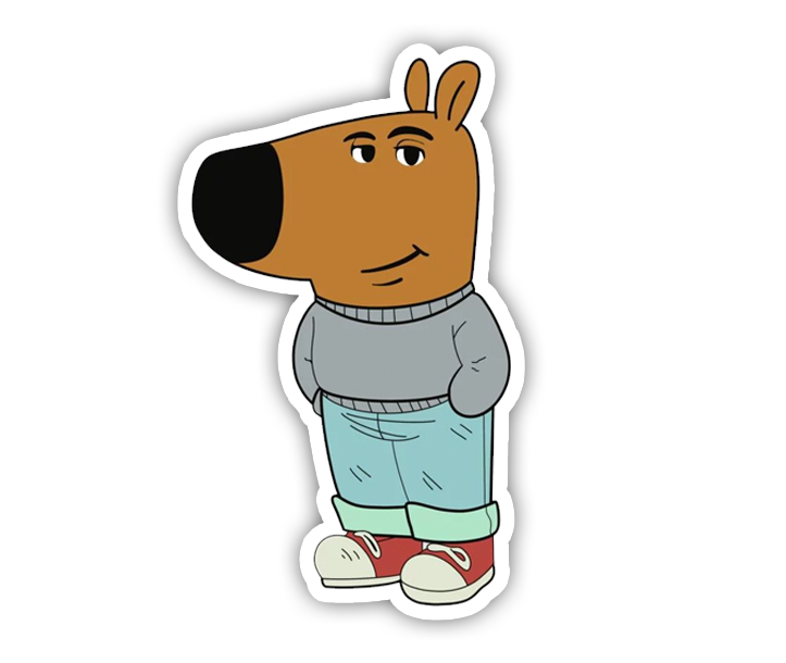 "Chill Guy Meme" Sticker