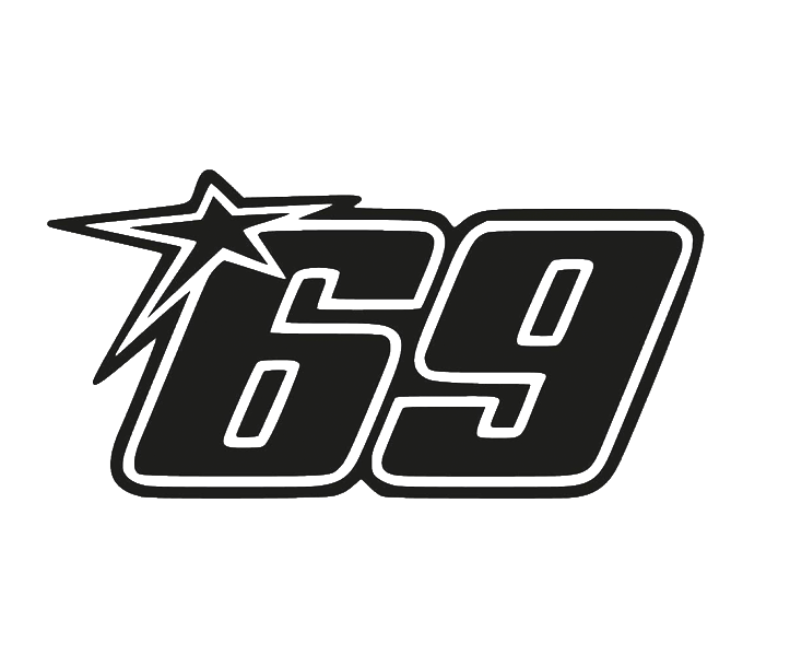 69 Racing Bike Sticker