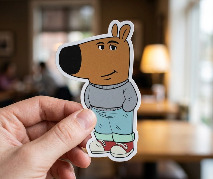 "Chill Guy Meme" Sticker