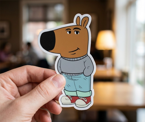 "Chill Guy Meme" Sticker